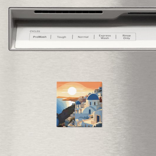 SANTORINI GRIEKENLAND #1 MAGNEET (Insitu (Vaatwasser))