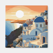SANTORINI GRIEKENLAND #1 MAGNEET (Voorkant)