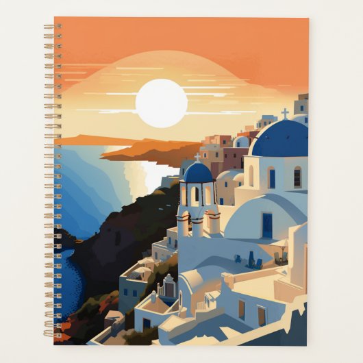 SANTORINI GRIEKENLAND #1 PLANNER (Voorkant)