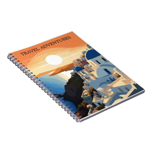 SANTORINI GRIEKENLAND #1 REISJOURNAAL NOTITIEBOEK (Rechterzijde)