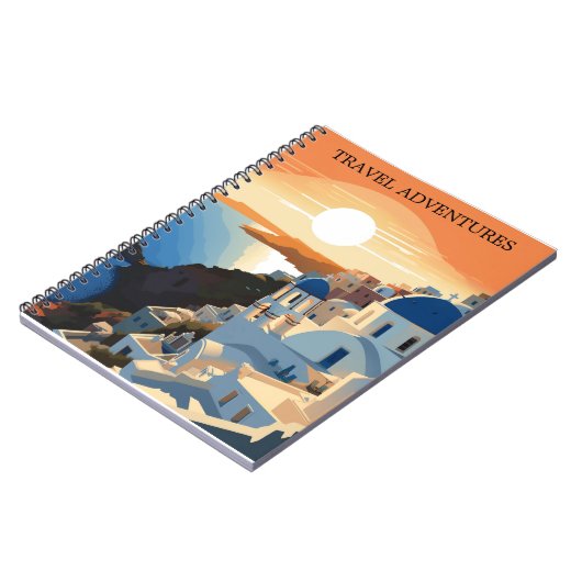 SANTORINI GRIEKENLAND #1 REISJOURNAAL NOTITIEBOEK (Linkerzijde)