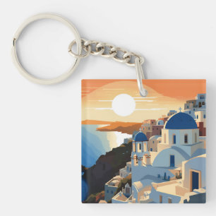 SANTORINI GRIEKENLAND #1 SLEUTELHANGER