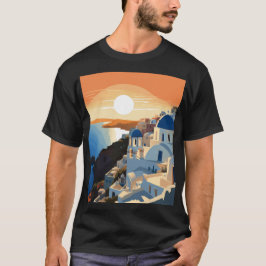 SANTORINI GRIEKENLAND #1 T-SHIRT