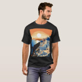 SANTORINI GRIEKENLAND #1 T-SHIRT (Voorkant volledig)