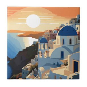 SANTORINI GRIEKENLAND #1 TEGELTJE
