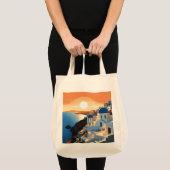 SANTORINI GRIEKENLAND #1 TOTE BAG (Voorkant (product))