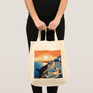 SANTORINI GRIEKENLAND #1 TOTE BAG