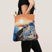 SANTORINI GRIEKENLAND #1 TOTE BAG (Dichtbij)