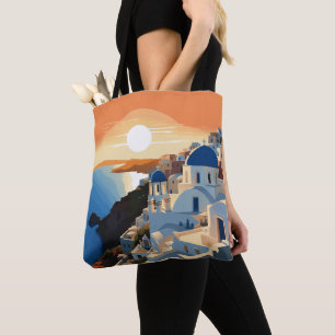 SANTORINI GRIEKENLAND #1 TOTE BAG