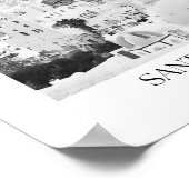 Santorini Griekenland Arch fotoprint Poster (Hoek)