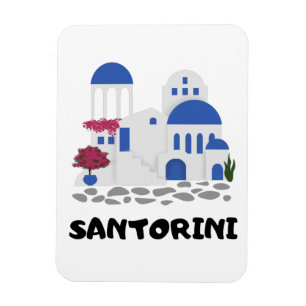Santorini Griekenland Architectuur  Foto Magneet