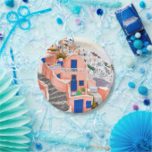 Santorini Griekenland Architectuur Papieren Bordje (Feest)