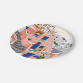 Santorini Griekenland Architectuur Papieren Bordje (Gekanteld)