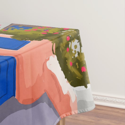 Santorini Griekenland Architectuur Tafelkleed (Voorbeeld)