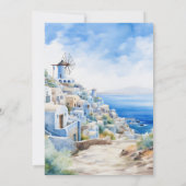 Santorini Griekenland Architectuur Waterverf Bruil Kaart (Achterkant)