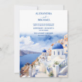 Santorini Griekenland Architectuur Waterverf Bruil Kaart (Voorkant)