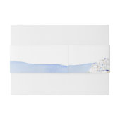Santorini Griekenland Architectuur Waterverf Bruil Uitnodigingen Wikkel (Achterkant Voorbeeld)
