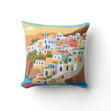 Santorini, Griekenland Art Print Sierkussen