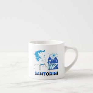 Santorini Griekenland.b Espresso Kop