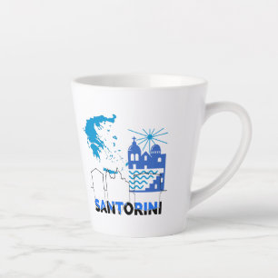 Santorini Griekenland.b Latte Mok