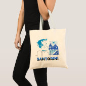 Santorini Griekenland.b Tote Bag (Voorkant (product))