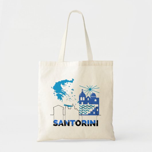 Santorini Griekenland.b Tote Bag (Voorkant)