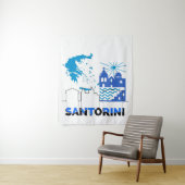 Santorini Griekenland.b Wandkleed (In situ)