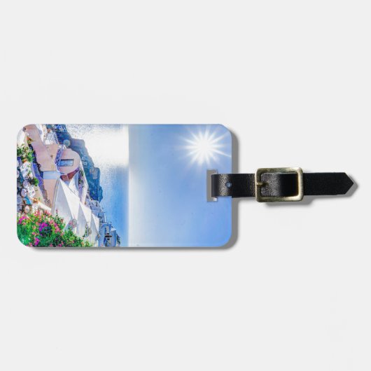 Santorini Griekenland Bagagelabel (Voorkant horizontaal)