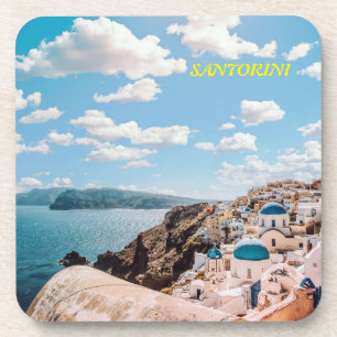 Santorini, Griekenland Beach House Bier Onderzetter