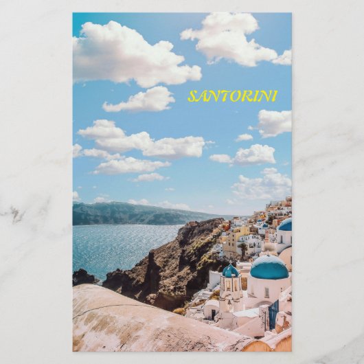 Santorini, Griekenland Beach House Briefpapier (Voorkant)