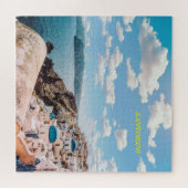 Santorini, Griekenland Beach House Legpuzzel (Horizontaal)