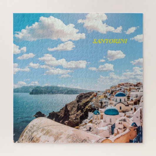 Santorini, Griekenland Beach House Legpuzzel (Verticaal)