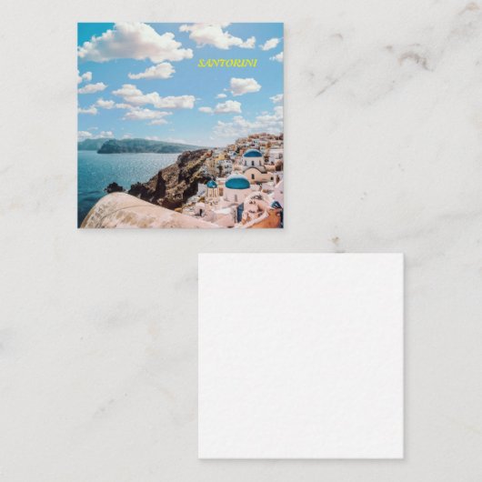Santorini, Griekenland Beach House Notitiekaartje (Voorkant / Achterkant)