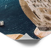 Santorini, Griekenland Beach House Poster (Hoek)