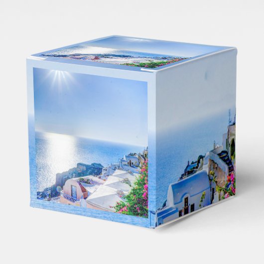 Santorini Griekenland Bedankdoosjes (Voorkant Zijde)
