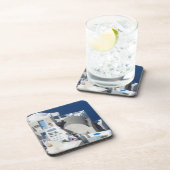 Santorini, Griekenland Bier Onderzetter (Rechterzijde)