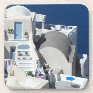 Santorini, Griekenland Bier Onderzetter