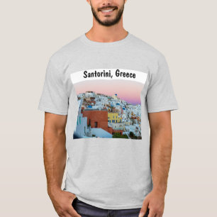 Santorini Griekenland bij zonsondergang T-shirt