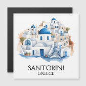 Santorini Griekenland Blauw dak Gebouwen Architect (Voorkant / Achterkant)