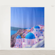 Santorini Griekenland Blauw Eiland Fotohokje Achte