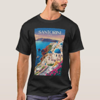 Santorini Griekenland Blauwe Koepel Reizen Kunst V