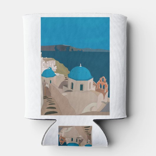 Santorini Griekenland Blikjeskoeler (Achterkant)