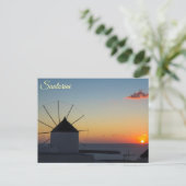 Santorini, Griekenland Briefkaart (Staand voorkant)