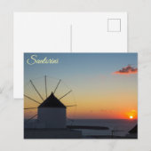 Santorini, Griekenland Briefkaart (Voorkant / Achterkant)