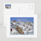 Santorini Griekenland Briefkaart (Voorkant / Achterkant)