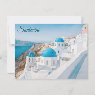 Santorini, Griekenland Briefkaart