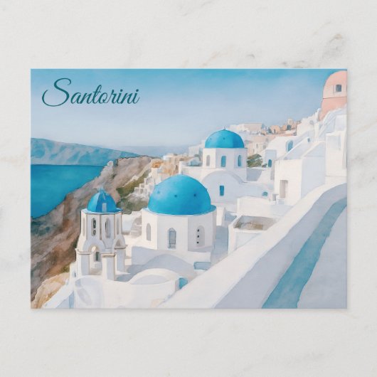 Santorini, Griekenland Briefkaart (Voorkant)