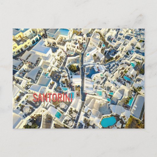Santorini - Griekenland Briefkaart (Voorkant)