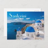 Santorini Griekenland Briefkaart (Voorkant / Achterkant)