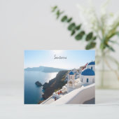 Santorini Griekenland Briefkaart (Staand voorkant)
